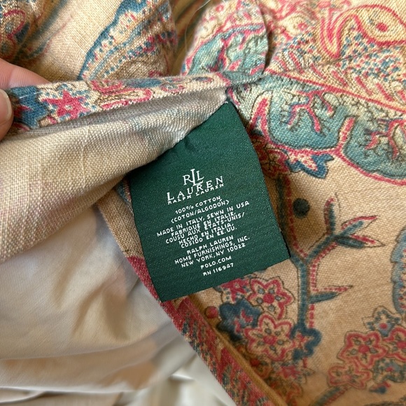 Lauren Ralph Lauren duvet cover w 2 euro shams. Elegant sophisticated bedroom - Picture 3 of 15